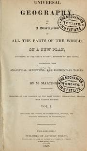 Tapa de Universal geography