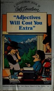 Tapa de "Adjectives will cost you extra"