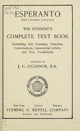 Tapa de Esperanto (the universal language)