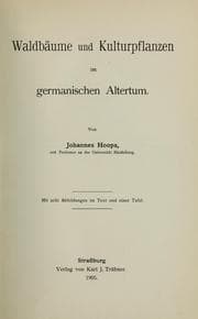 Tapa de Waldbäume und kulturpflanzen im germanishcen altertum