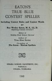 Tapa de Eaton's true blue contest speller