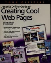 Tapa de Your official America Online guide to creating cool Web pages