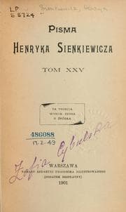 Tapa de Pisma Henryka Sienkiewicza