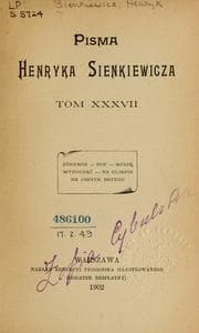 Tapa de Pisma Henryka Sienkiewicza