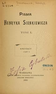 Tapa de Pisma Henryka Sienkiewicza