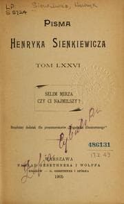 Tapa de Pisma Henryka Sienkiewicza
