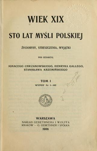 Tapa de Wiek XIX