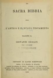 Tapa de La Sacra Bibbia, ossia l'antico e il nuovo testamento