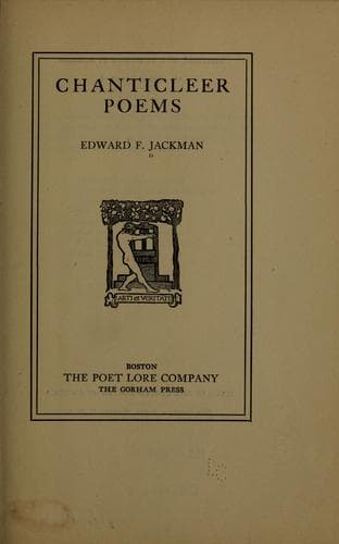 Tapa de Chanticleer poems