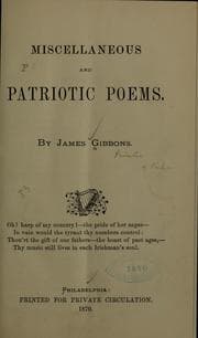 Tapa de Miscellaneous and patriotic poems
