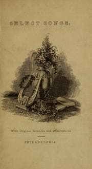 Tapa de The household book of select songs