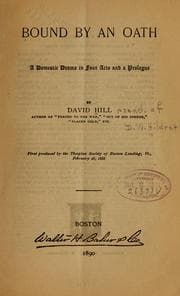 Tapa de Bound by an oath
