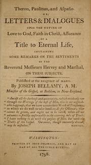 Tapa de Theron, Paulinus and Aspasio, or, Letters & dialogues upon the nature of love to God, faith in Christ, assurance of a title to eternal life