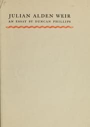Tapa de Julian Alden Weir