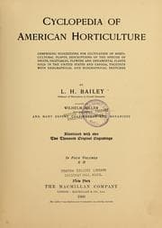 Tapa de Cyclopedia of American horticulture, comprising suggestions for cultivation of horitcultural plants, descriptions of the species of fruits, vegetables, flowers and ornamental plants sold in the United States and Canada