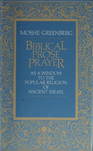 Tapa de Biblical prose prayer
