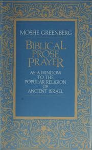 Tapa de Biblical prose prayer