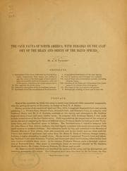 Tapa de The cave fauna of North America