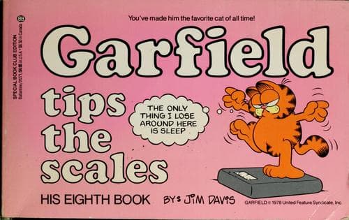 Tapa de Garfield tips the scales