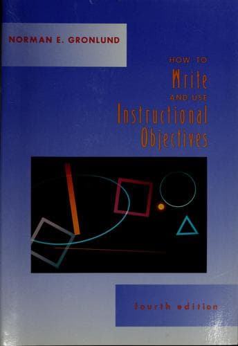 Tapa de How to write and use instructional objectives