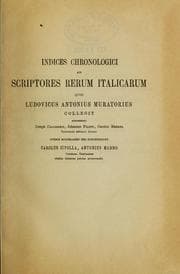 Tapa de Indices chronologici ad Scriptores Rerum Italicarum quos Ludovicus Antonius Muratorius collegit
