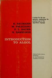 Tapa de Introduction to ALGOL
