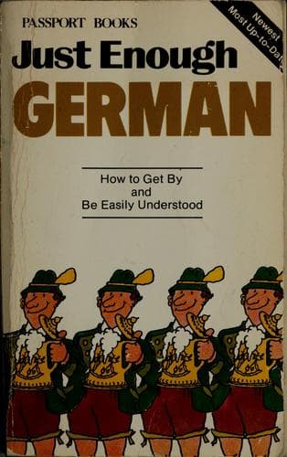 Tapa de Just enough German