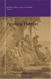 Tapa de Preaching Hebrews