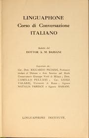 Tapa de Linguaphone corso di conversazione Italiano