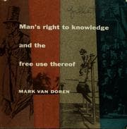 Tapa de Man's right to knowledge and the free use thereof
