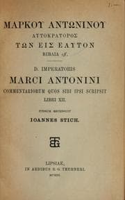 Tapa de Markou Antōninou autokratoros tōn eis heauton biblia [12] =