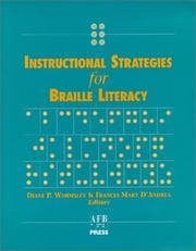 Tapa de Instructional strategies for braille literacy