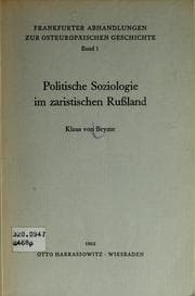 Tapa de Politische Soziologie im zaristischen Russland