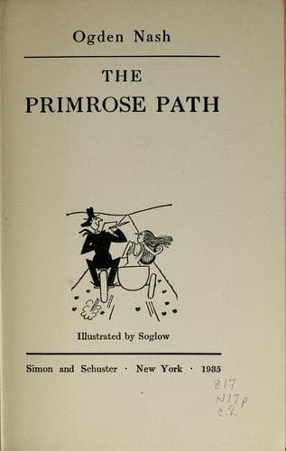 Tapa de The primrose path