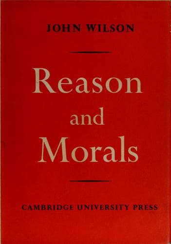 Tapa de Reason and morals
