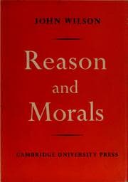 Tapa de Reason and morals
