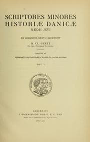 Tapa de Scriptores minores historiæ Danicæ medii ævi ex codicibus denuo
