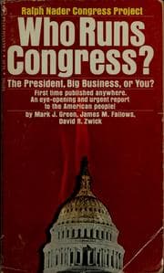 Tapa de Who runs Congress?