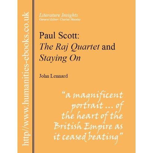 Tapa de Paul Scott: The Raj Quartet and Staying On