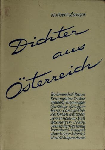 Tapa de Dichter aus Österreich