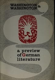Tapa de A preview of German literature