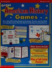 Tapa de Great American history games
