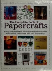 Tapa de The Complete book of papercrafts
