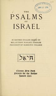 Tapa de The Psalms of Israel