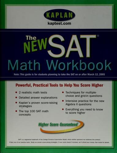 Tapa de The new SAT math workbook