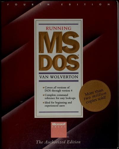 Tapa de Running MS DOS