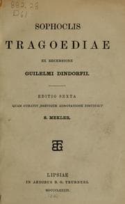 Tapa de Sophoclis Tragoediae