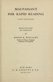 Tapa de Maupassant for rapid reading