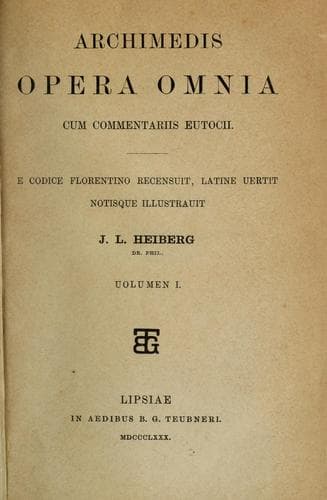 Tapa de Archimedis Opera omnia