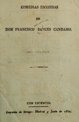 Tapa de Comedias escojidas